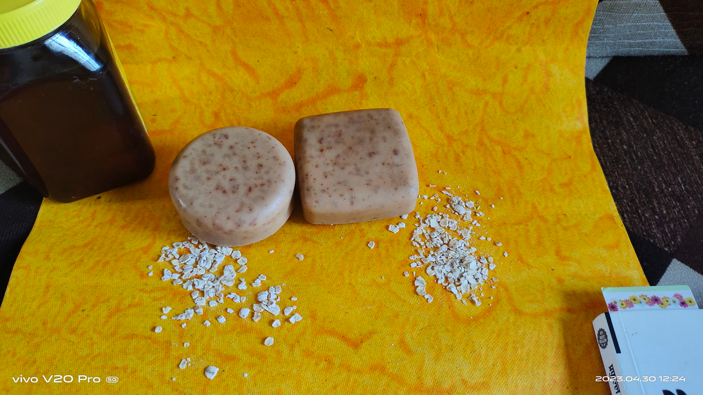 Neha's Oats & Honey Bath Soap. Handmade. Cold Process Soaps