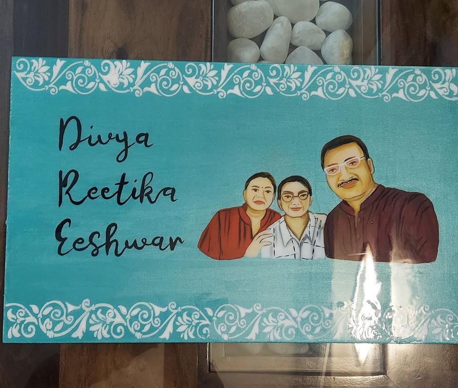 Customised Handmade Resin and Animated Name Plate
